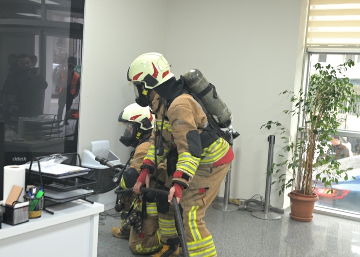 Maski̇’de Yangın Tatbikatı