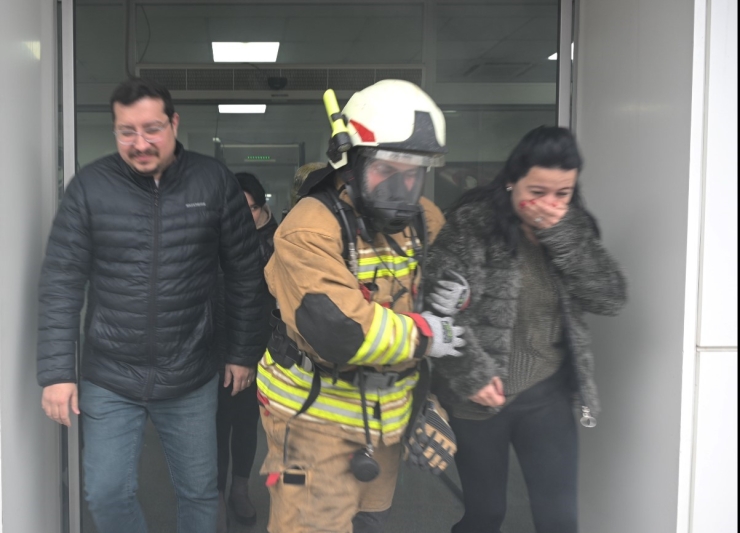 Maski̇’de Yangın Tatbikatı