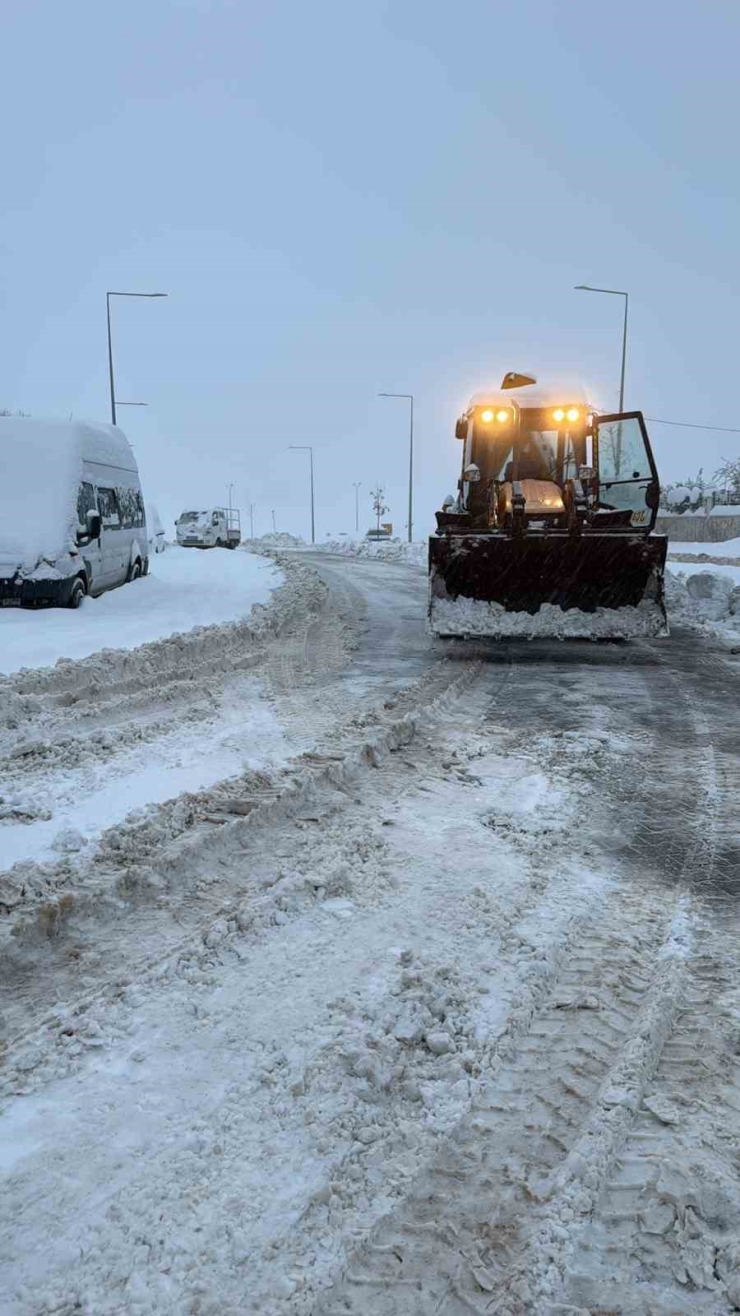Siirt Belediyesinin Karla Mücadele Çalışmaları Aralıksız Devam Ediyor