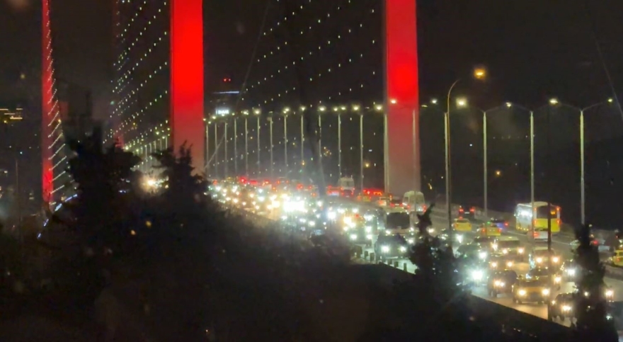 Yeni Yılda Ortaköy’de Kar Yağışı Başladı