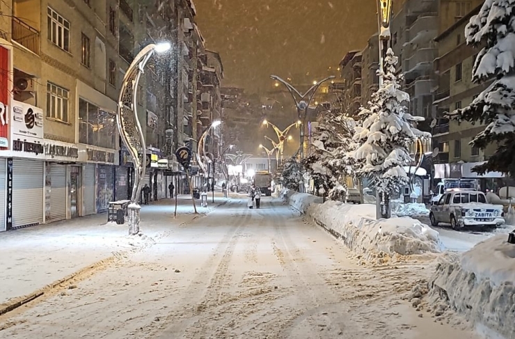 Hakkari’de Kar Dağları Şehir Dışına Çıkartılıyor