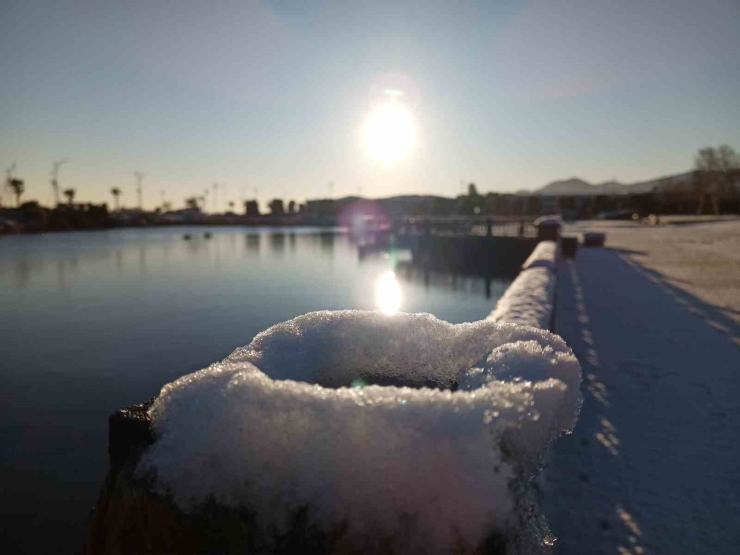 Samsun’da Kar Manzaraları Havadan Görüntülendi