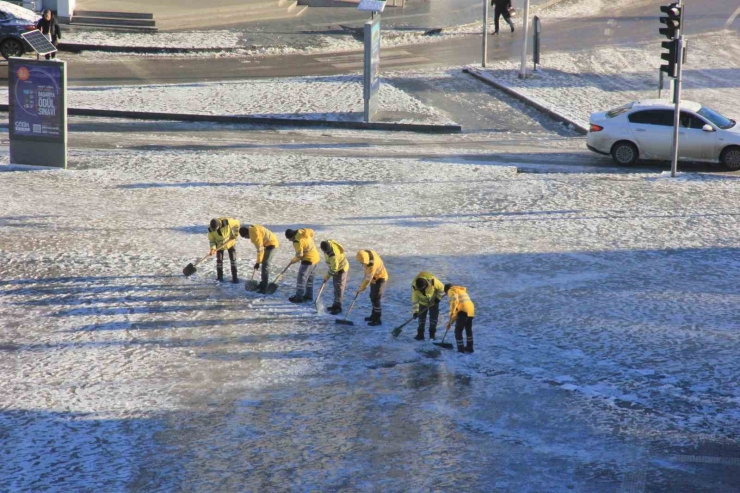 Samsun’da Kar Manzaraları Havadan Görüntülendi