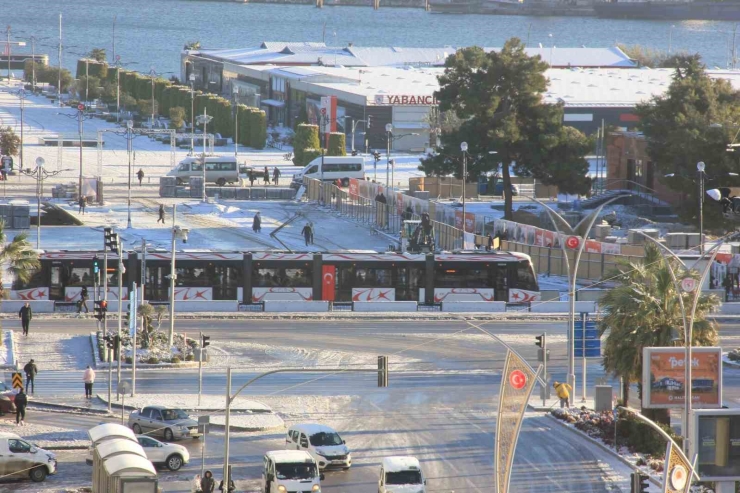 Samsun’da Kar Manzaraları Havadan Görüntülendi