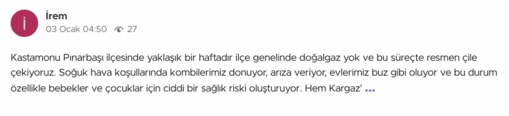 Kastamonu’da Yaşanan Uzun Süreli Doğalgaz Kesintileri Vatandaşı Soğukta Bıraktı