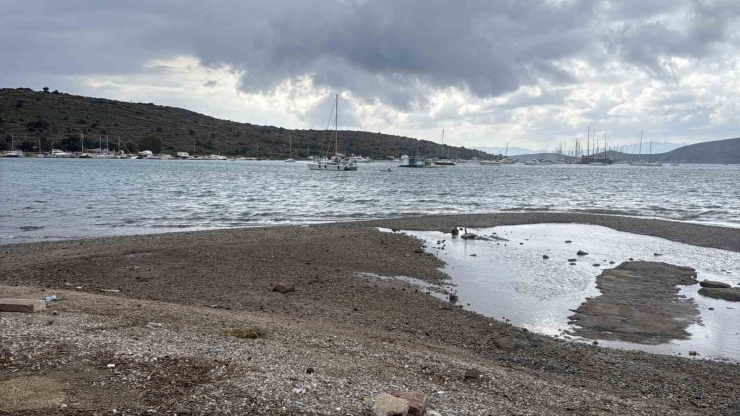 Bodrum’da Deniz Çekildi