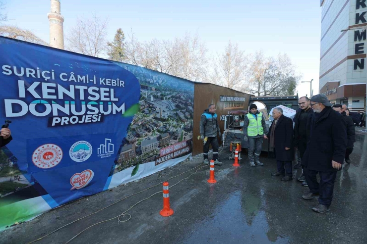 Suriçi Camikebir Kentsel Dönüşüm Projesi’ndeki Çalışmalar Yerinde İncelendi