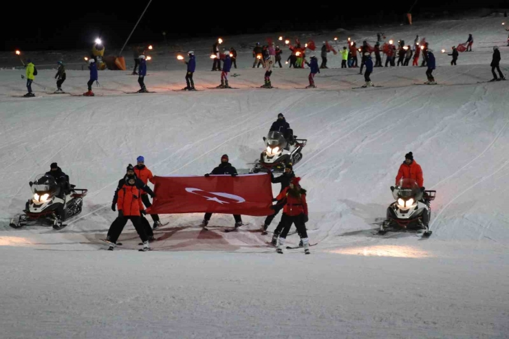 Sivas Yıldız Dağı’nda Kayak Sezonu Halaylarla Başladı