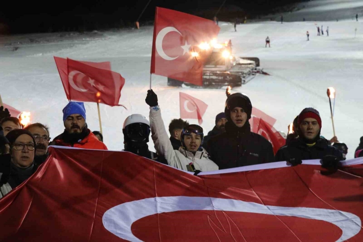 Sivas Yıldız Dağı’nda Kayak Sezonu Halaylarla Başladı