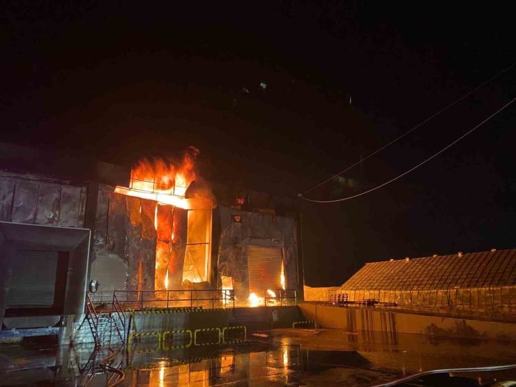 Antalya’da Market Deposu Alev Alev Yandı, Temel Gıda Alanı Küle Döndü