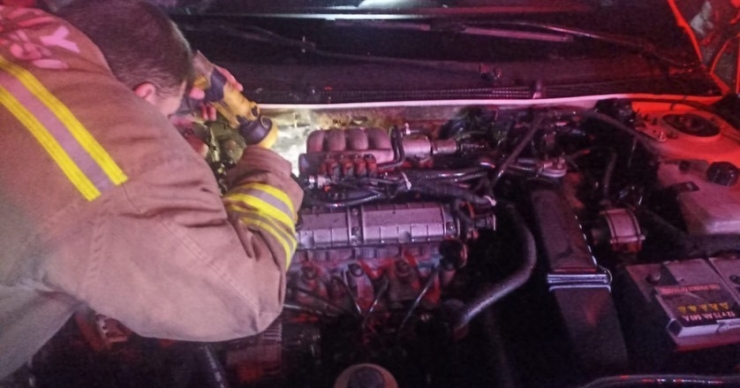 Dörtyol’da Otomobil Yangını