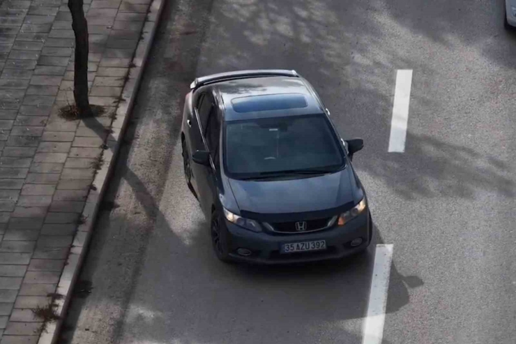 Trafik Denetiminden Kaçmak İsteyen Sürücü Dronla Tespit Edildi: Para Cezası Uygulandı