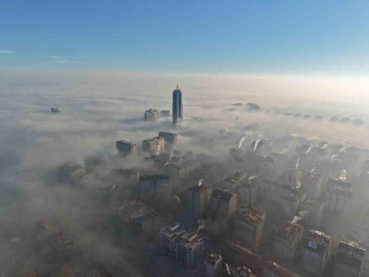 Konya Sis Denizinde Kayboldu