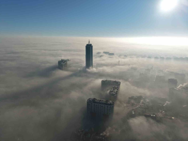 Konya Sis Denizinde Kayboldu