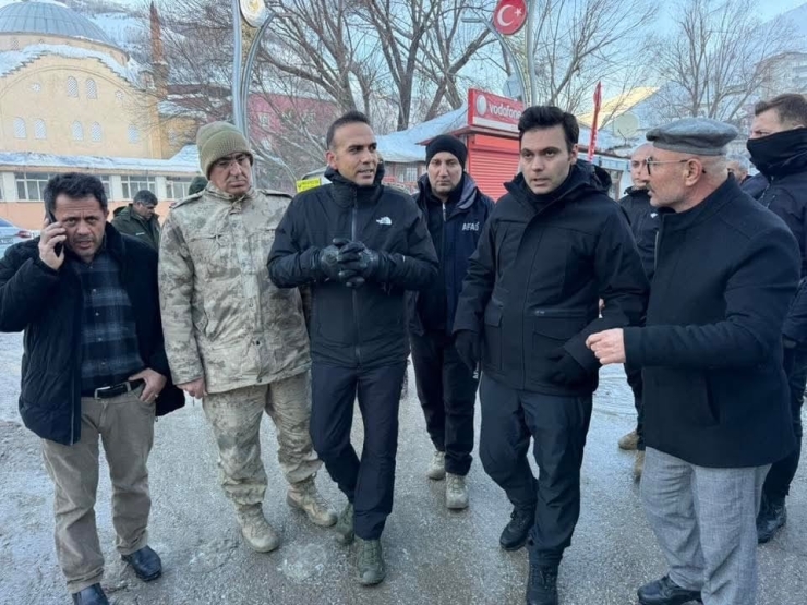 Çatak’ta Çığ Afeti Sonrası Saha İncelemesi Yapıldı