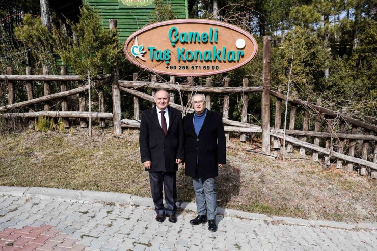 Denizli İ̇l Kültür Ve Turizm Müdürü Özel, Çameli Belediye Başkanı Arslan’ı Ziyaret Etti