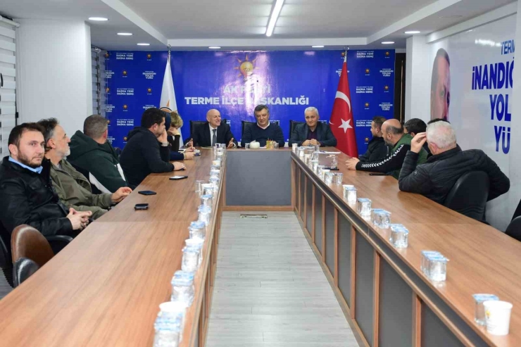 Ak Parti Terme İ̇l Başkanı Baş: "hizmetin Şahidiyiz, Başkanımızın Yanındayız"