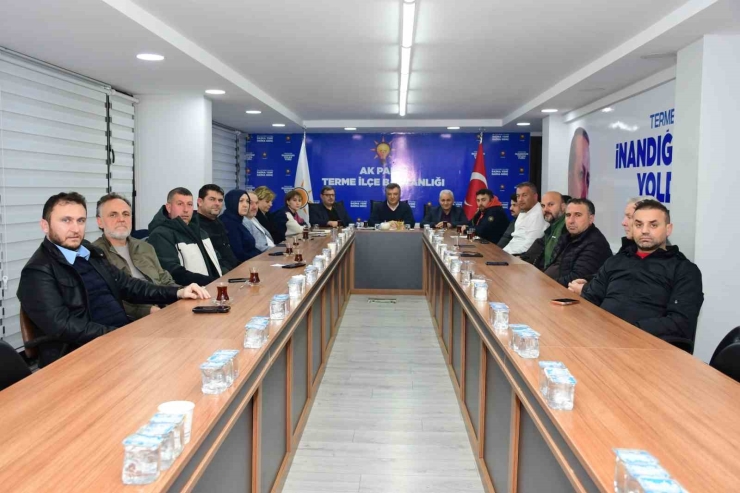 Ak Parti Terme İ̇l Başkanı Baş: "hizmetin Şahidiyiz, Başkanımızın Yanındayız"