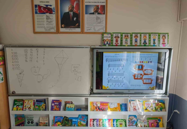 Altıntaş Zafer İ̇lkokulu’nda Sınıflara Kitaplık Kazandırıldı