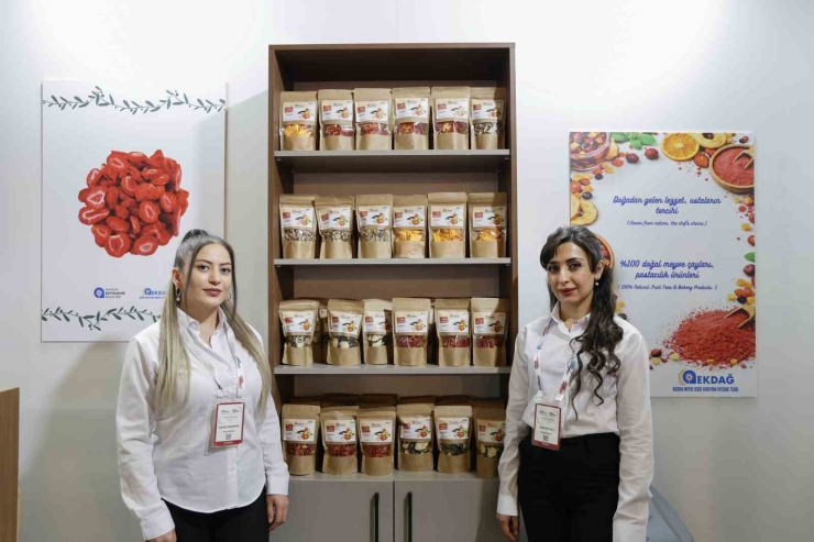 Ekdağ’ın Kurutma Tesisinde Üretilen Ürünler Fuarda Tanıtıldı
