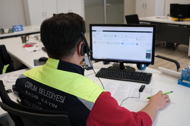 Çorum Belediyesi 1 Yılda 164 Bin Çağrı Cevap Verdi