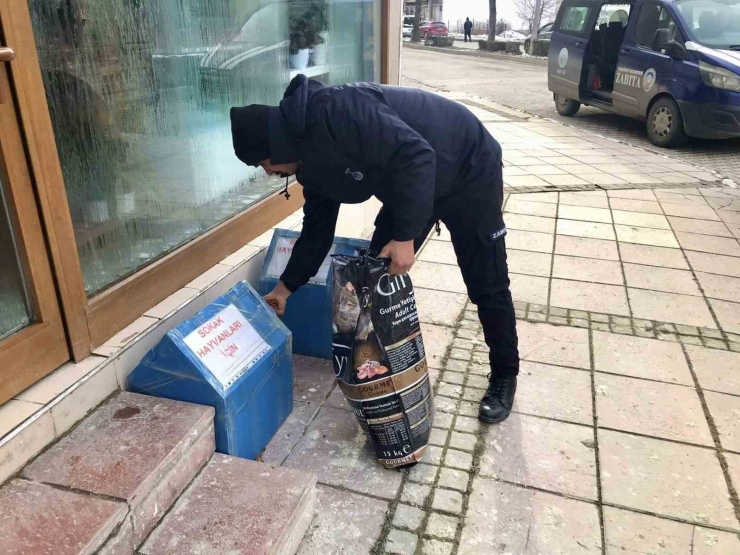 Taşköprü Belediyesi Sokak Hayvanlarını Unutmuyor