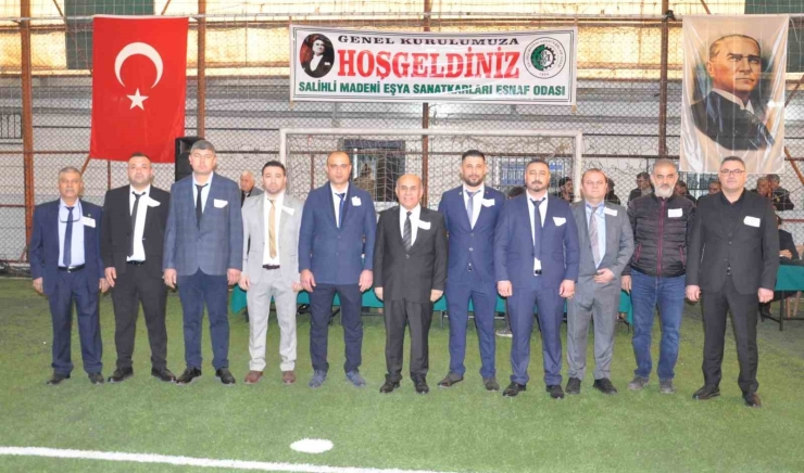 Salihli Madeni Eşya Sanatkarları Esnaf Odası Genel Kurulunda Yüksel Hisar Güven Tazeledi