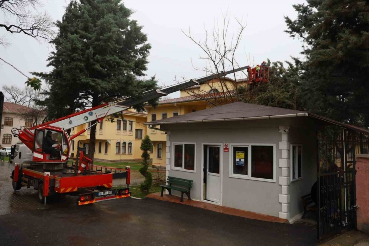 Büyükşehir Ekipleri, Şiddetli Rüzgara Karşı Sahada