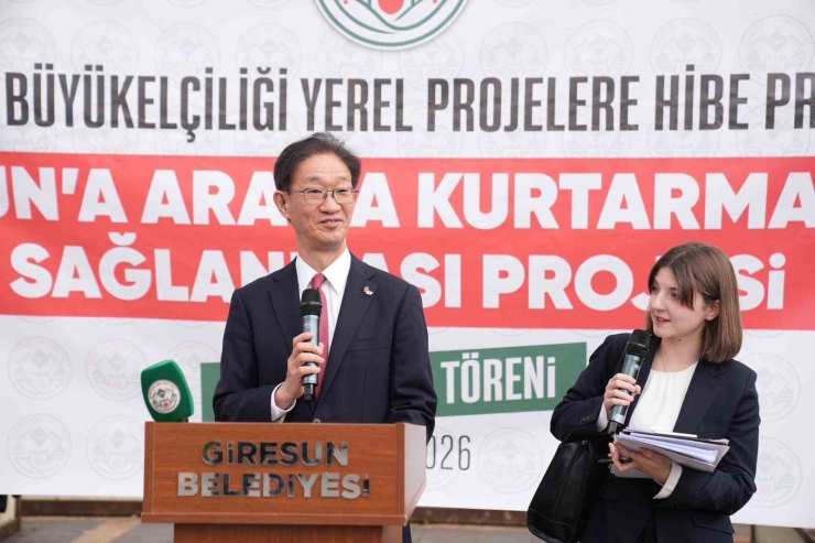 Japonya’dan Giresun Belediyesi’ne Kurtarma Aracı Desteği