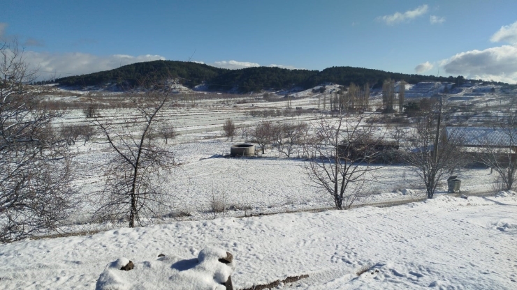 Buldan’da Yılın İlk Karı Üreticileri Sevindirdi