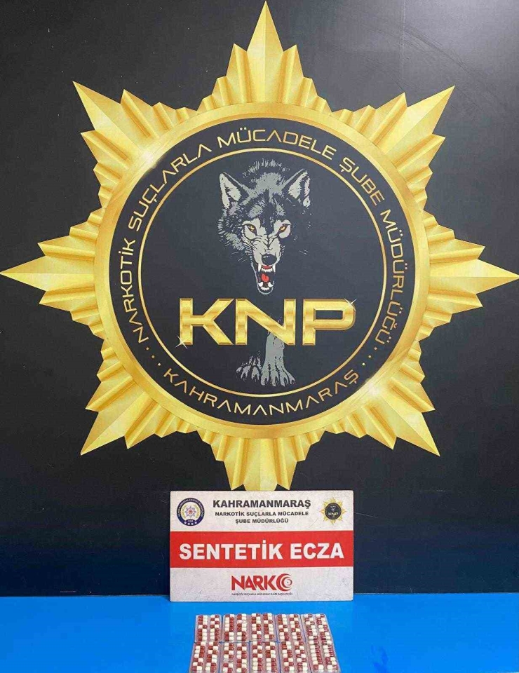 Kahramanmaraş’ta 184 Adet Sentetik Ecza Ele Geçirildi