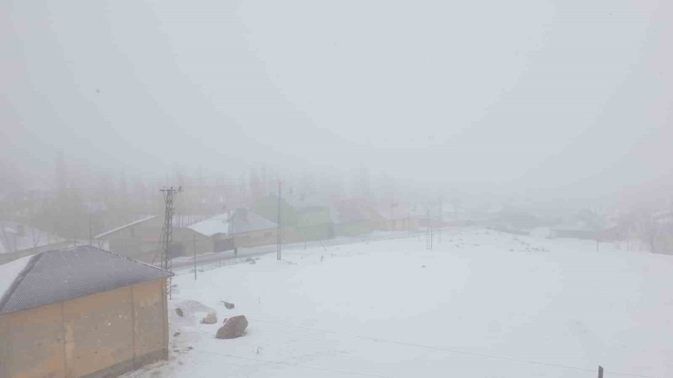 Başkale’de Kar Yağışı Başladı