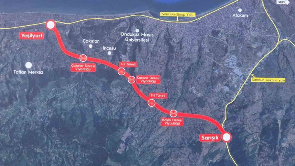 Samsun Batı Çevre Yolu’nun Temeli Atıldı