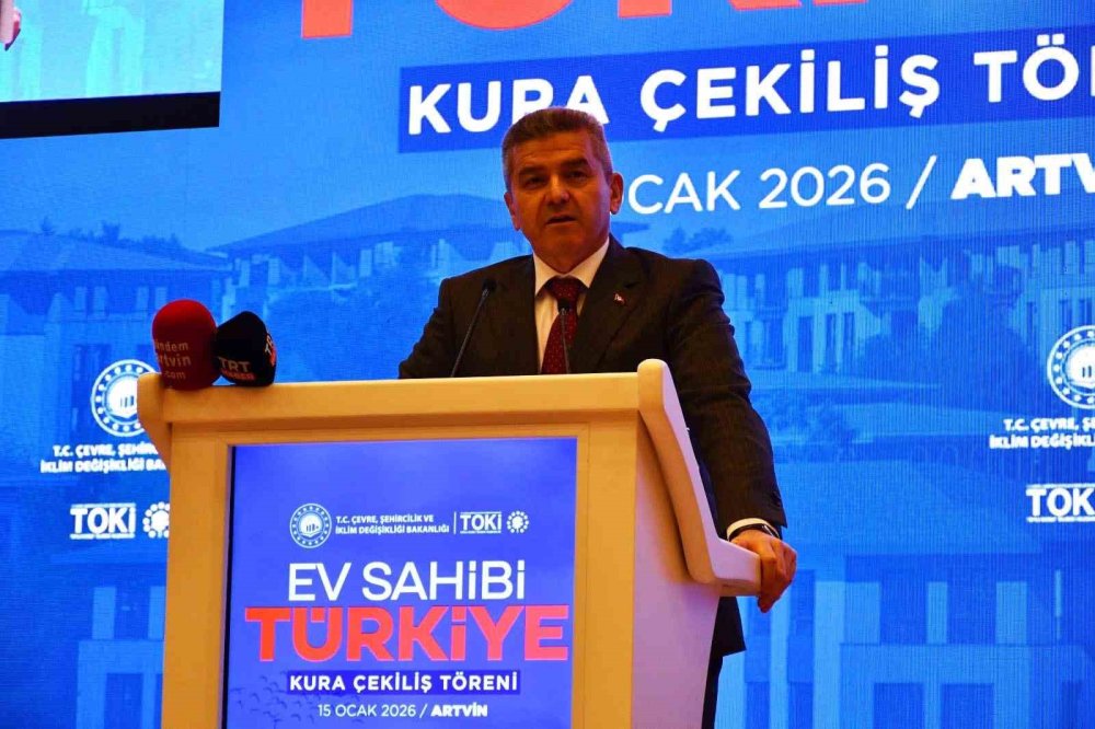 Artvin’de Toki̇ Kura Çekimiyle Bin 20 Konutun Hak Sahipleri Belirlendi