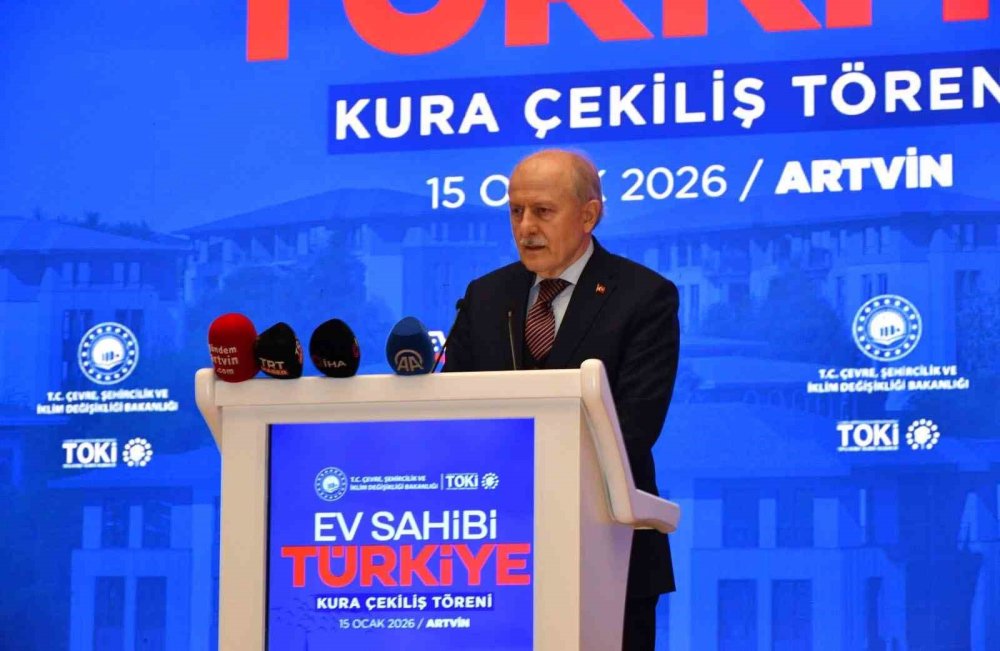 Artvin’de Toki̇ Kura Çekimiyle Bin 20 Konutun Hak Sahipleri Belirlendi