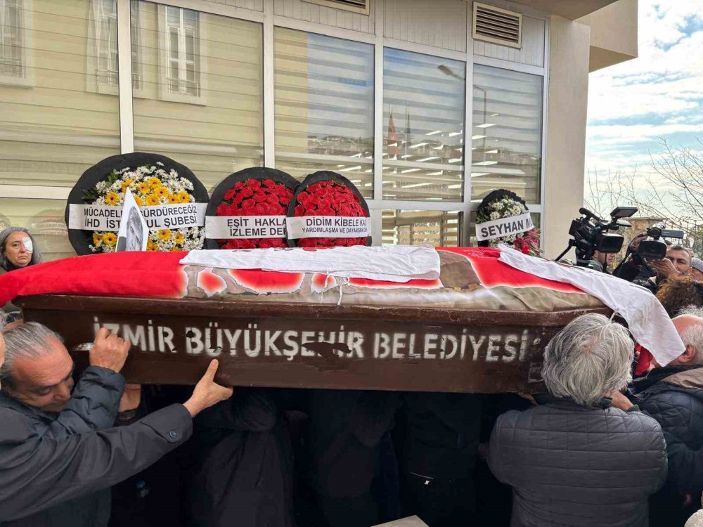 Eski İhd İ̇zmir Şube Başkanı Ali Aydın Son Yolculuğuna Uğurlandı