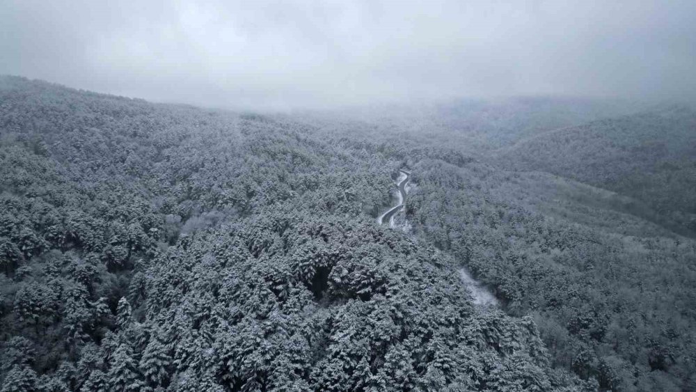 Kazdağları Beyaza Büründü, Manzara Nefes Kesti