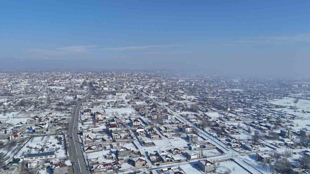 Iğdır’da Kış Güzelliği Havadan Görüntülendi