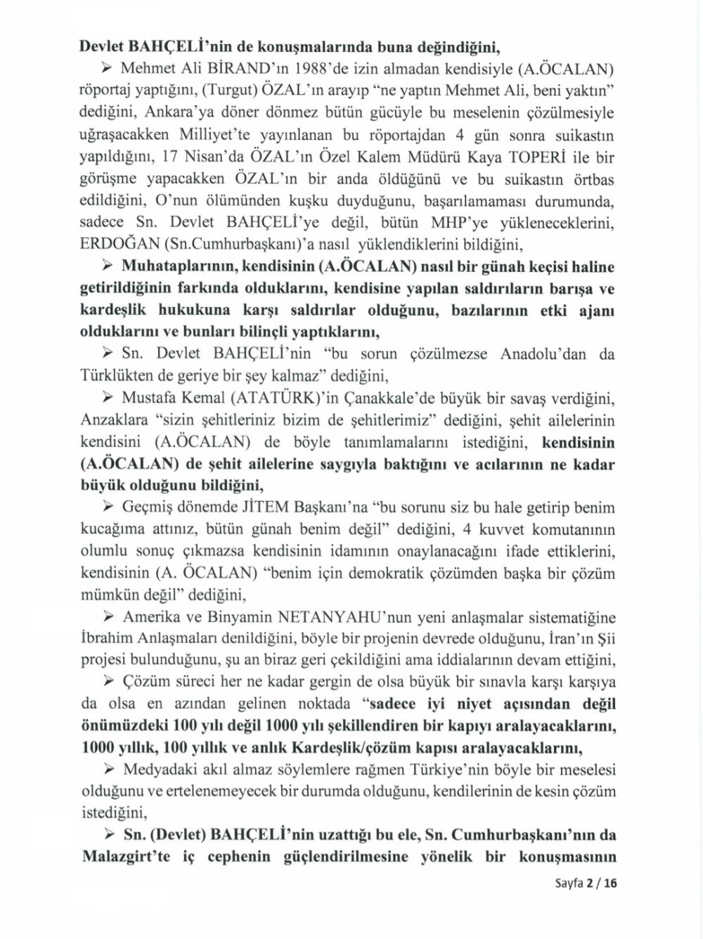 Tbmm, İ̇mralı Görüşmesinin Tutanaklarını Yayımlandı