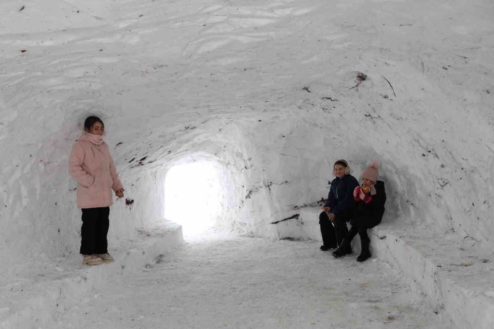 Erzurum’da Kızaklarla Kıyasıya Yarış