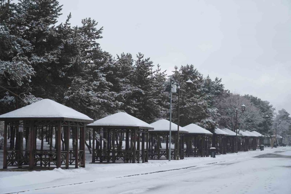 Erzurum’da Kar Yağışı Etkili Oluyor