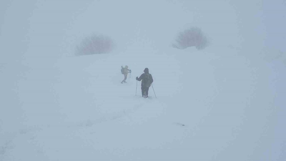 Bubi Dağı’nda Zorlu Kış Tırmanışı.. 2 Bin 450 Metrede Zirveye Ulaştılar!