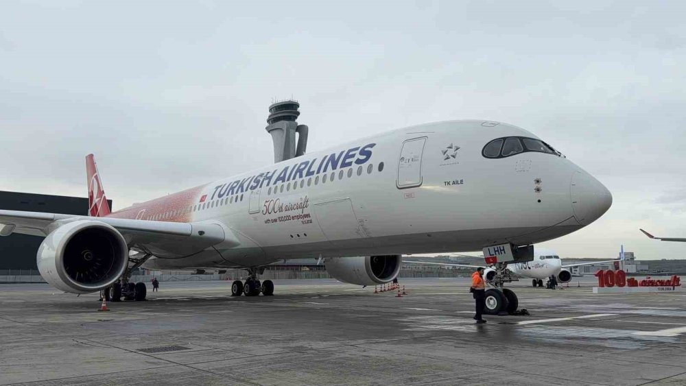 Türk Hava Yolları 100 Bin Çalışanının Fotoğrafıyla Giydirdiği 500. Uçağını Tanıttı