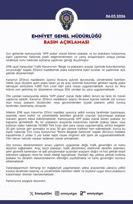 APP Plakaya Ağır Yaptırım.. 140 Bin Lira Ceza, Ehliyete El Koyma ve Araç Bağlama!