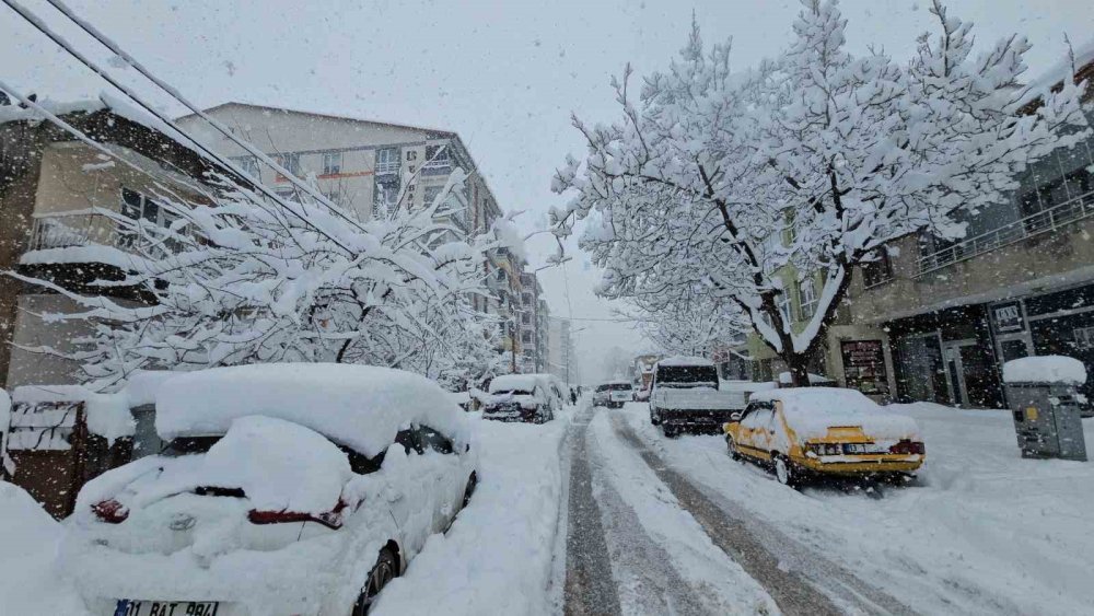 Tatvan’da Kar Kalınlığı 1 Metreye Ulaştı.. Köy Yolları Kapandı!