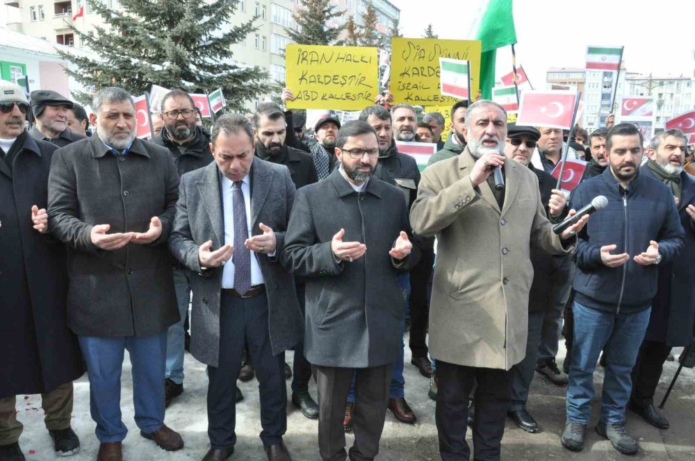 Kars’ta Caferiler İ̇ran’a Düzenlenen Saldırıları Kınadı