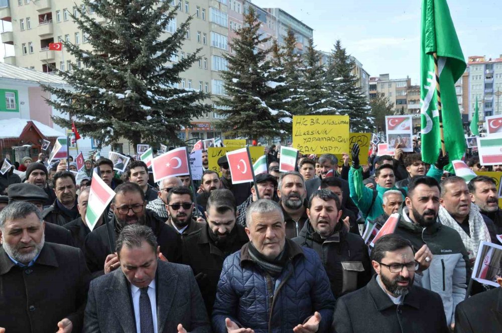 Kars’ta Caferiler İ̇ran’a Düzenlenen Saldırıları Kınadı