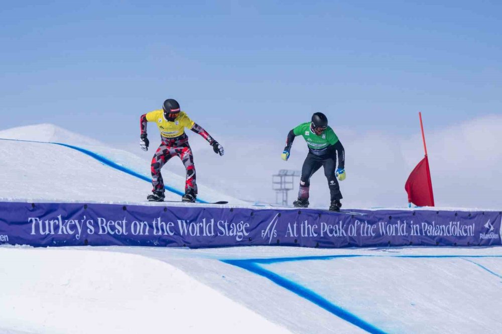 Snowboard Cross World Cup.. 15 Ülkeden 300 Sporcu Palandöken’de Yarıştı!