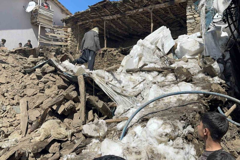 Van Çatak’ta Ahır Çöktü: 50 Kuzu Göçük Altında Kaldı