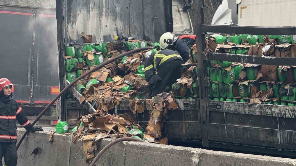 İki TIR Çarpıştı, D-650 Savaş Alanına Döndü